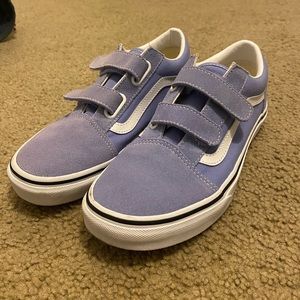 Velcro purple old school vans!!